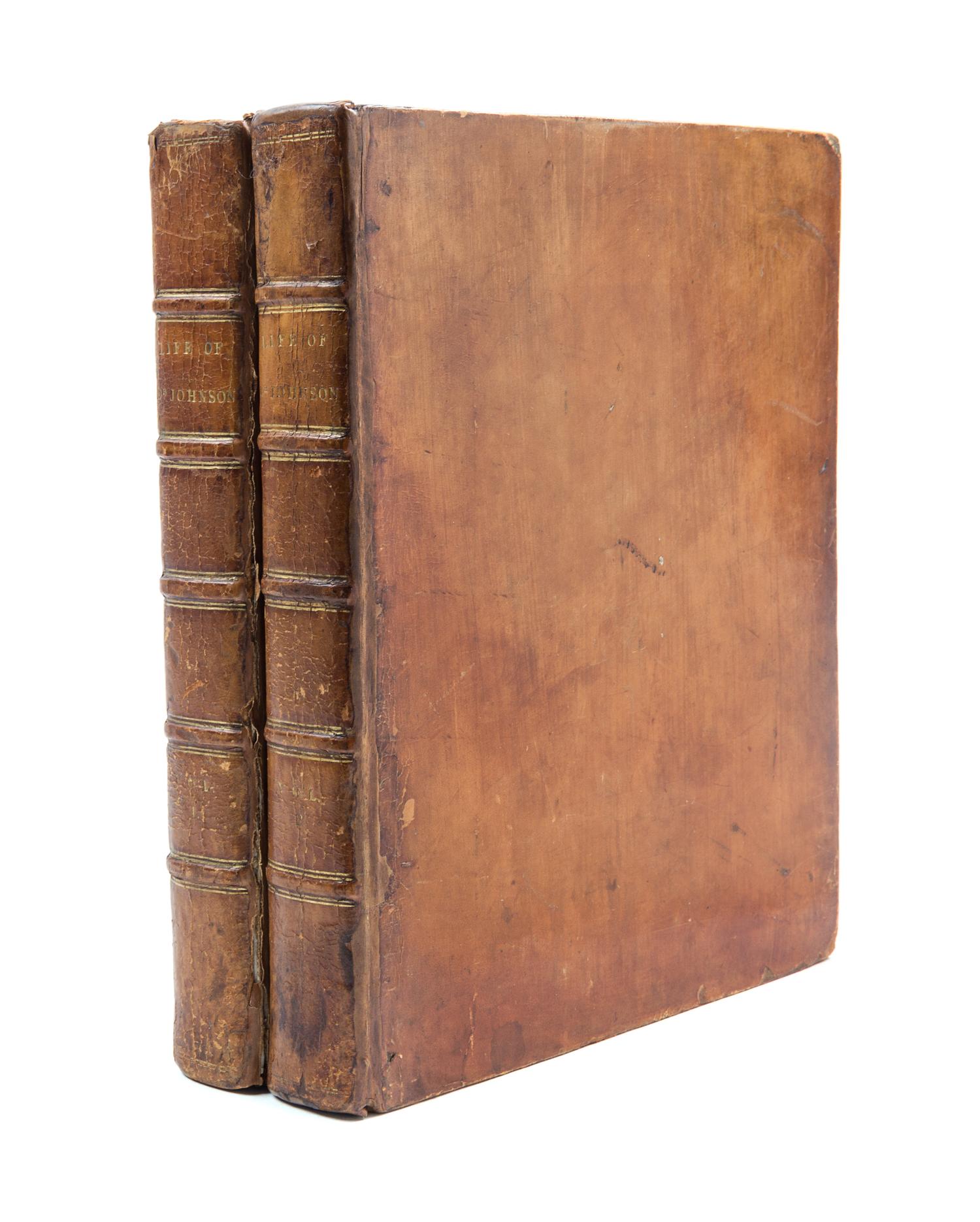 BOSWELL, JAMES. The Life of Samuel Johnson. London, 1791. 2 vols. First edition, first issues. Skibo/Yale copy.
