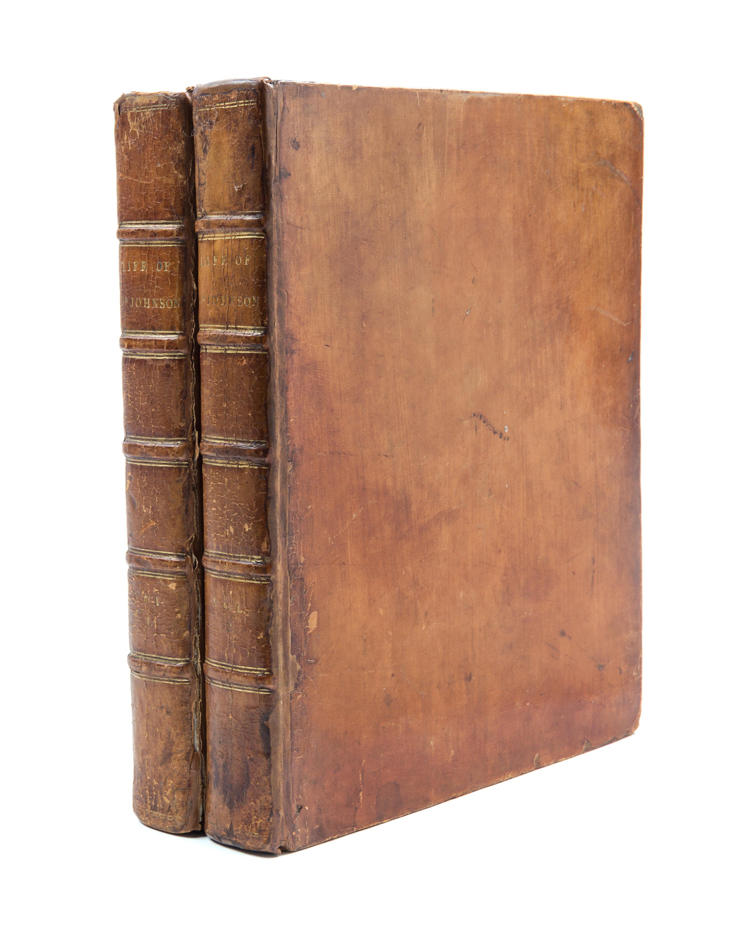 BOSWELL, JAMES. The Life of Samuel Johnson. London, 1791. 2 vols. First edition, first issues. Skibo/Yale copy.
