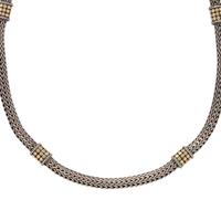 JOHN HARDY, STERLING SILVER AND YELLOW GOLD NECKLACE