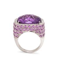 AMETHYST, PINK SAPPHIRE AND DIAMOND RING