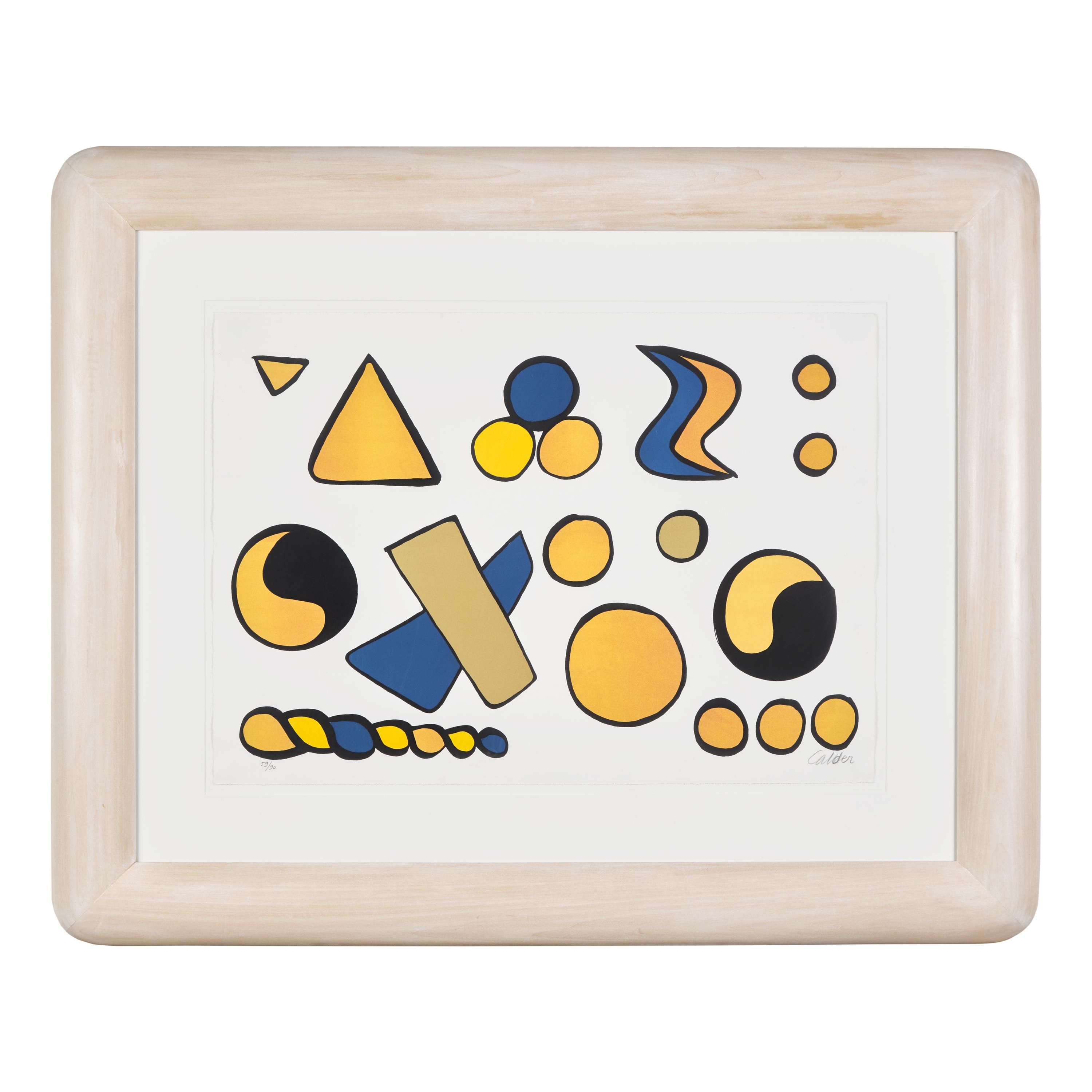 Alexander Calder (American, 1898-1976) — Composition aux formes Geometriques, 1965