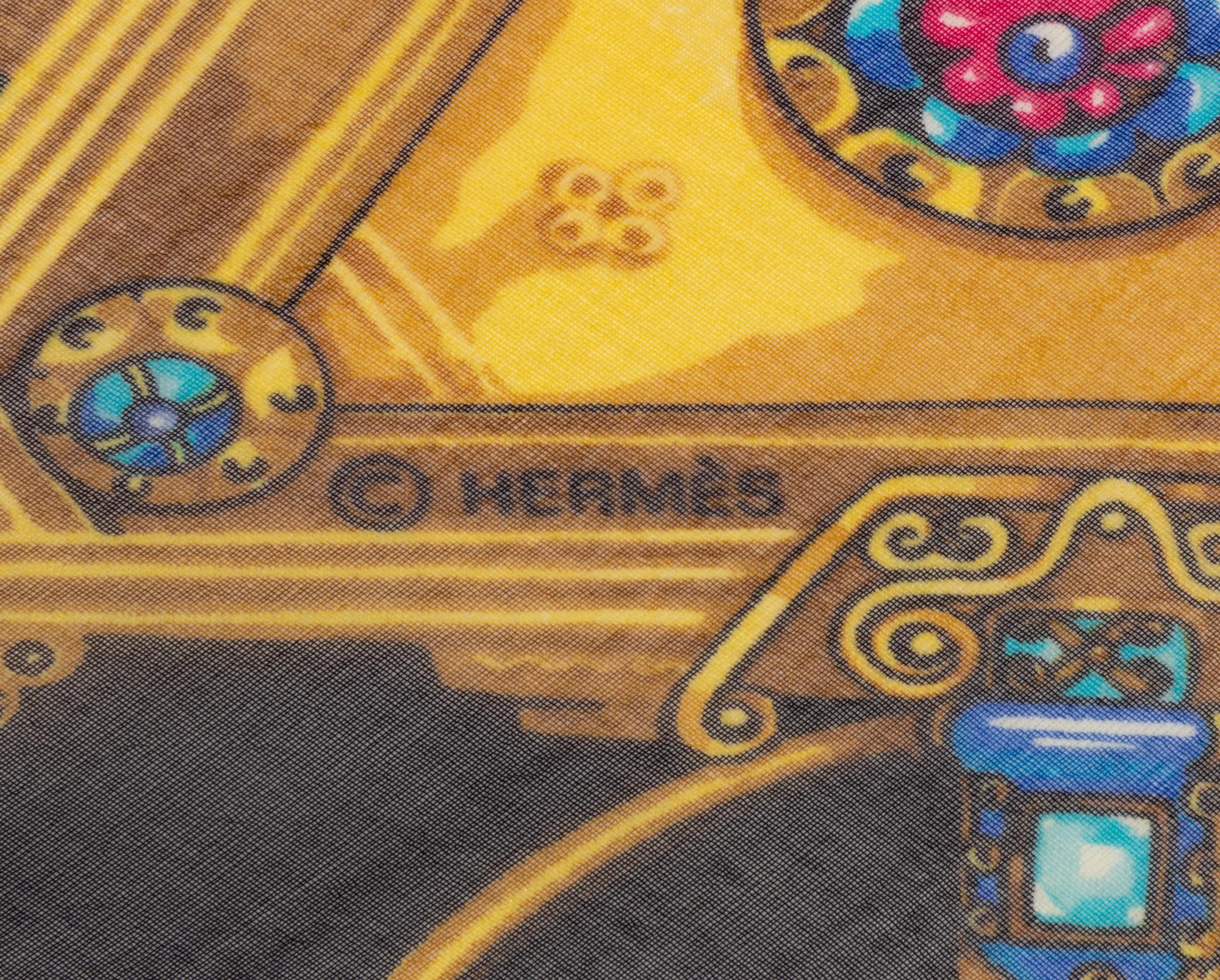 Three Hermès 90cm Silk Chiffon Scarves