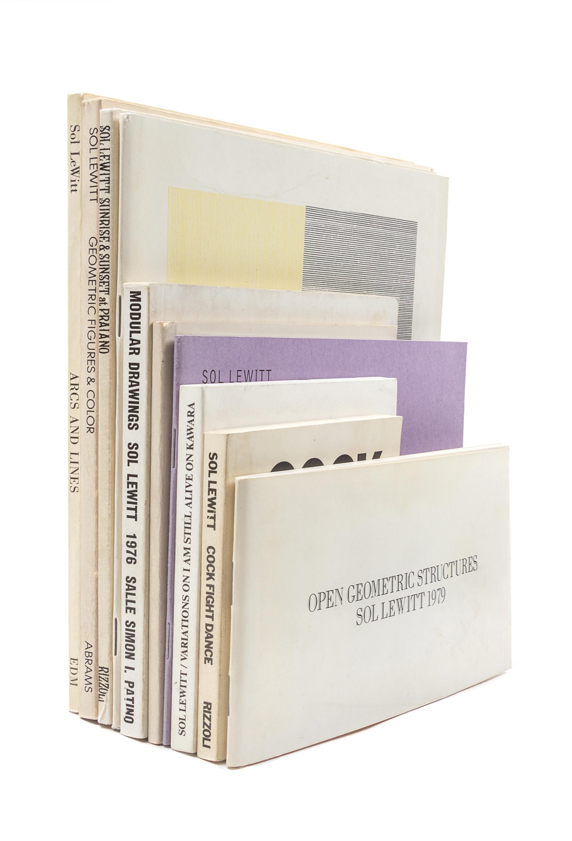LEWITT, SOL. A group of 10 volumes.
