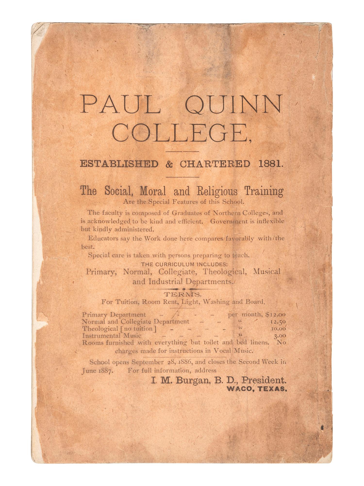 [AFRICAN AMERICANA - RELIGION]. A group of 8 items related to the American Methodist Episcopal Church (A.M.E.), incl. photograph and "Minutes" from conferences held in Pennsylvania and West Texas.