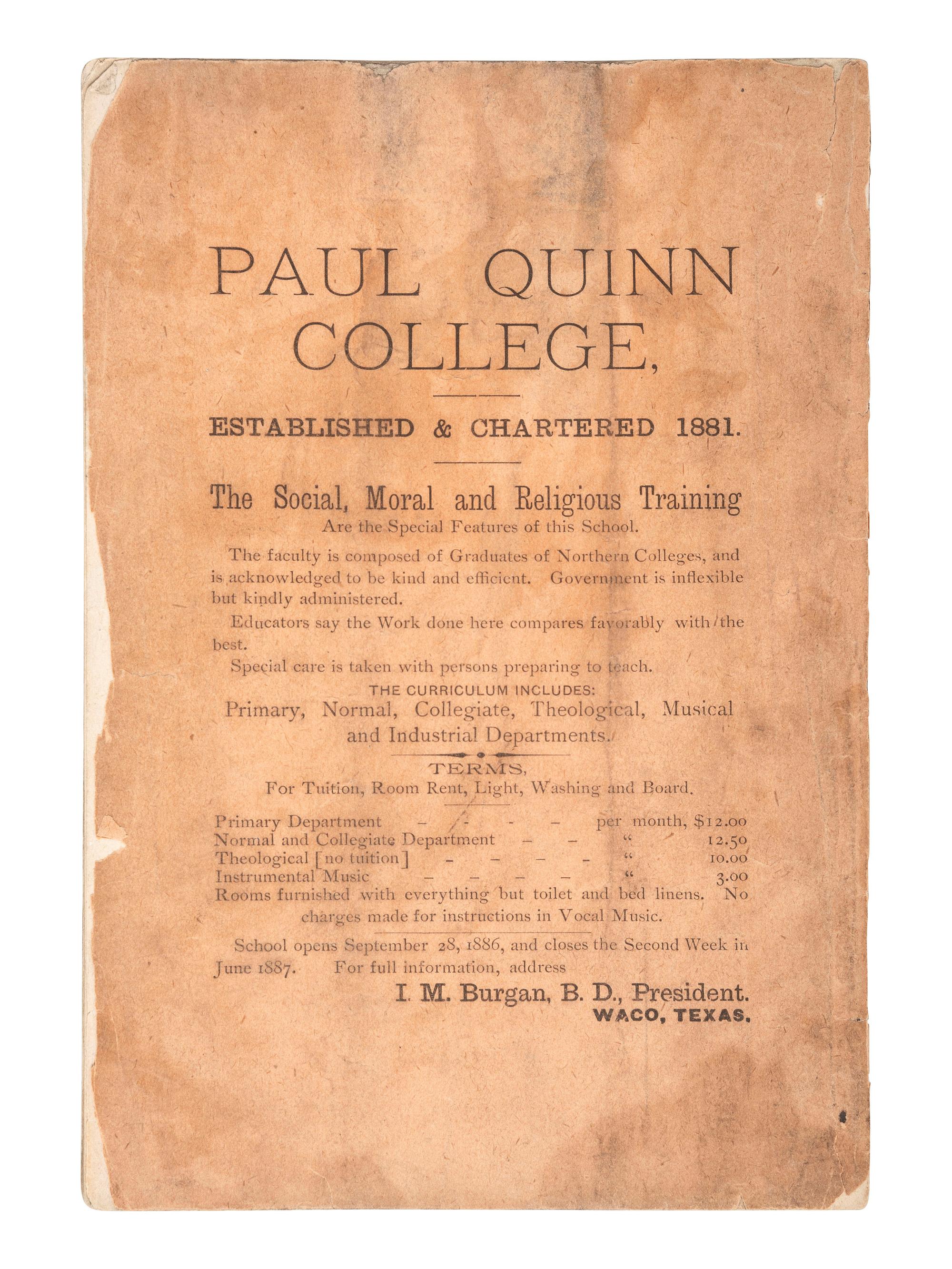[AFRICAN AMERICANA - RELIGION]. A group of 8 items related to the American Methodist Episcopal Church (A.M.E.), incl. photograph and "Minutes" from conferences held in Pennsylvania and West Texas.