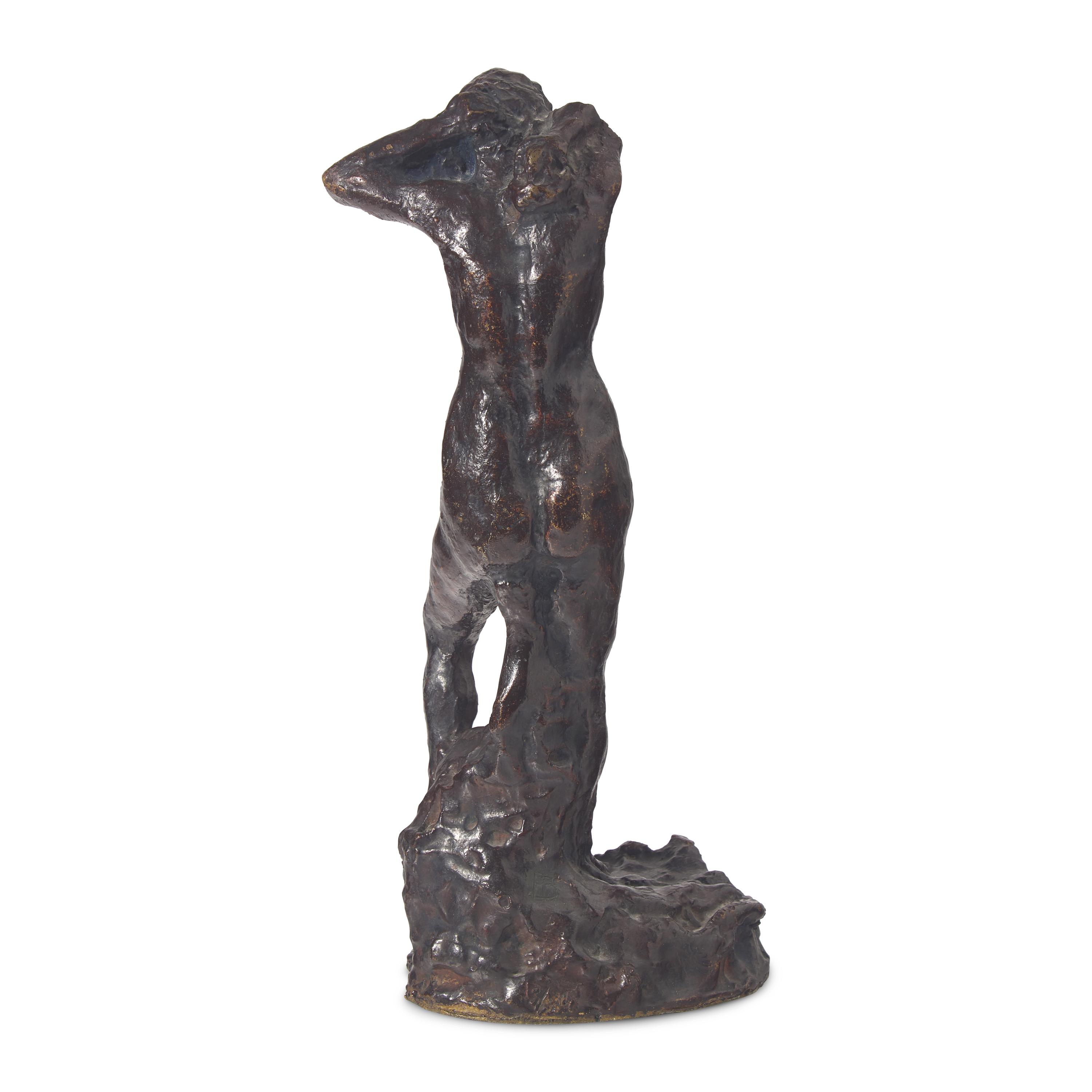 Pierre Bonnard (French, 1867-1947) — Femme Nue Debout, Bras Levés Derrière la Tête, after 1948