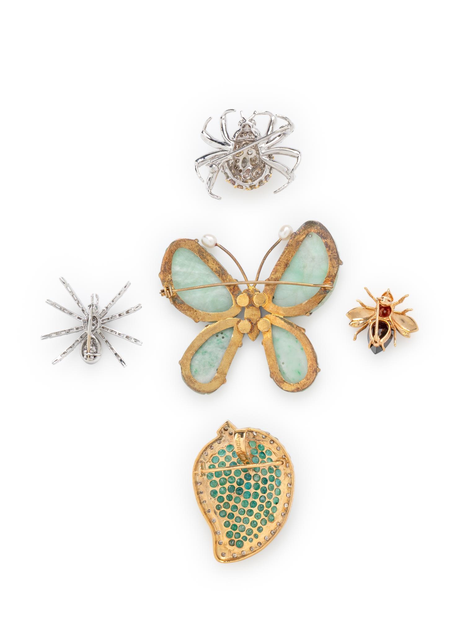 COLLECTION OF NATURALISTIC PINS