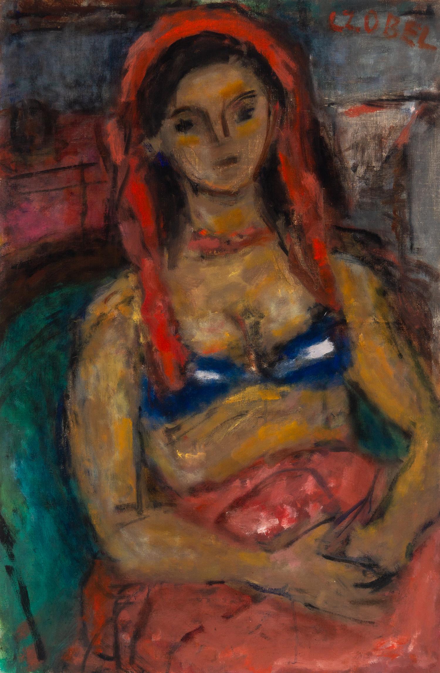 Girl in a Red Babushka , c. 1959