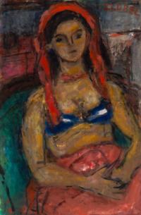 Girl in a Red Babushka , c. 1959