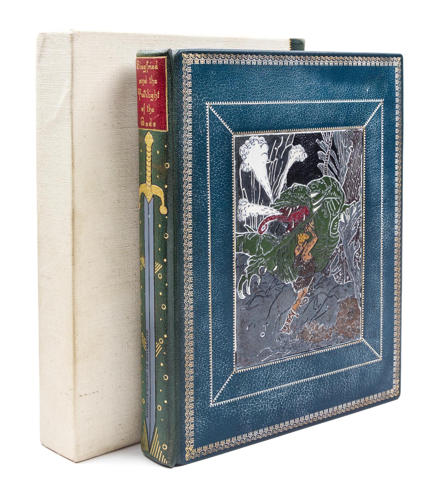 (HALPIN, BILL; RACKHAM, ARTHUR) WAGNER, RICHARD. Siegfried and the Twilight of the Gods. London, 1911. Limited, signed.