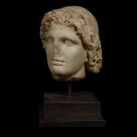 ROMAN HEAD OF ALEXANDER THE GREAT AS HELIOS C. 2nd Century AD