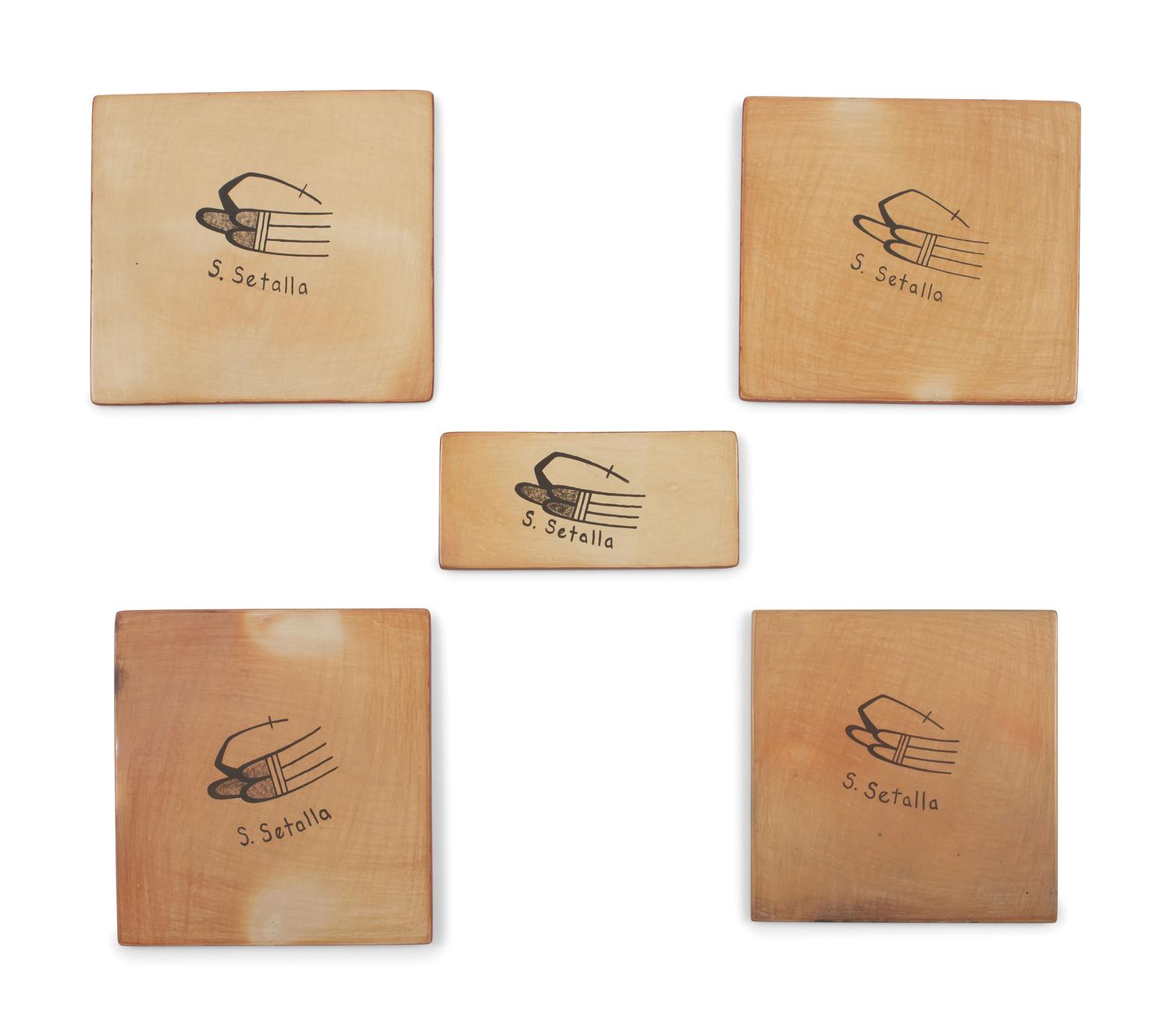 Polychrome Pottery Tiles