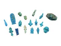 29 Egyptian Faience and Stone Amulets
