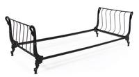 An Empire Style Painted Iron Daybed Width 83 inches. — 19TH/20TH CENTURY