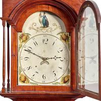 A Chippendale Carved Cherry Tall Case Clock