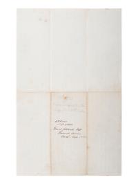 [CIVIL WAR]. Battle of Chancellorsville letter with hand-drawn map of the battlefield, written 5 days after the battle by First Lieutenant Daniel K. Cross, 5th New Hampshire Infantry. "Camp near Falmouth Va," 8 May 1863.