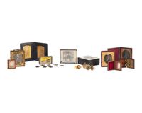 An Assorted Collection of Daguerreotypes, Tintypes, Ambrotype, and Lantern Slide Plates of Sayre Family Interest