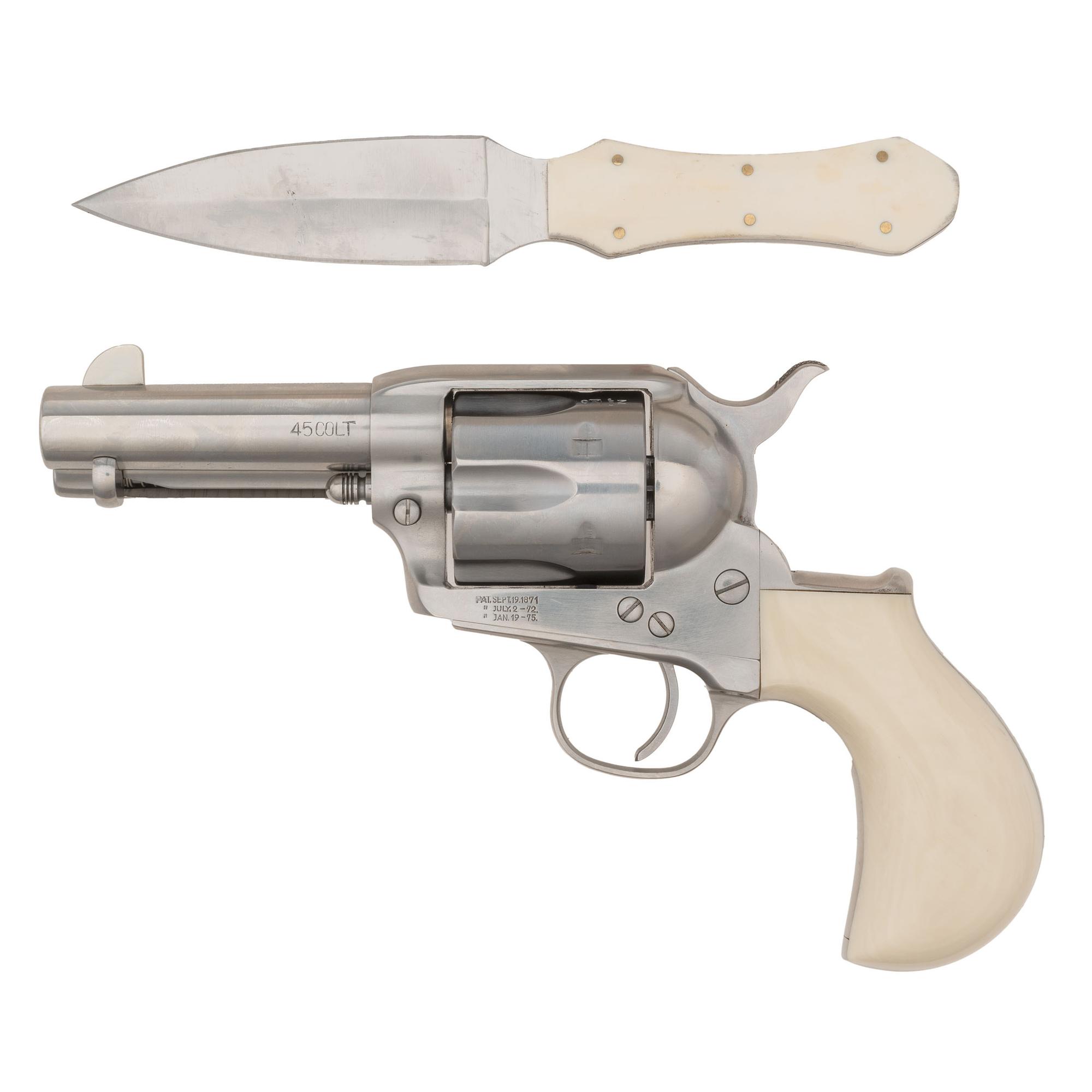 *Cimarron Thunderer Single Action Doc Holiday Revolver with Shoulder Holster and Knife