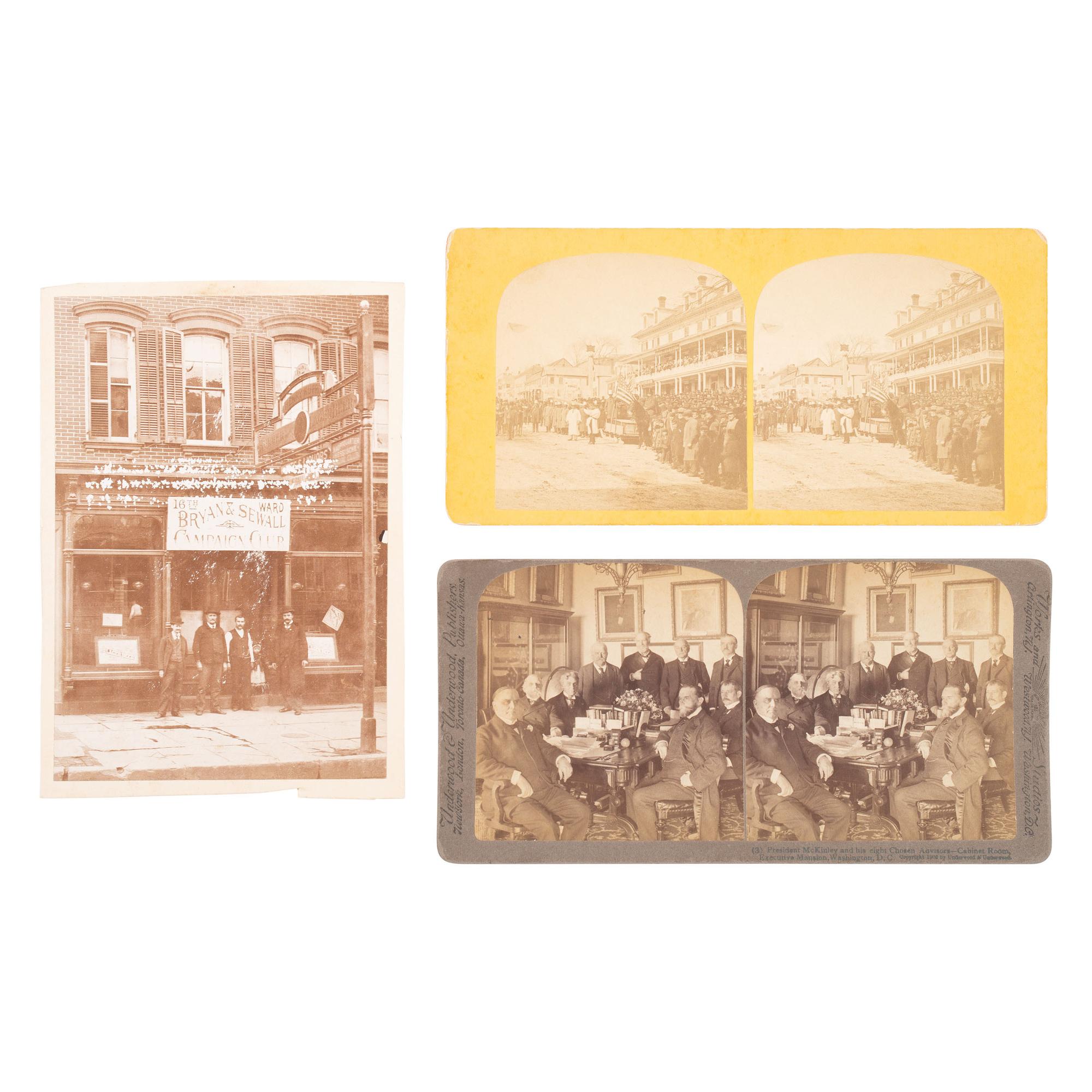 [Presidential] Photos and Imprints related to Grant, Bryan, McKinley, Roosevelt, and Wilson.