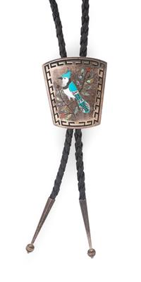 Silver and Mosaic Inlay Bolo Ties Lot is located and will ship from Denver, Colorado.