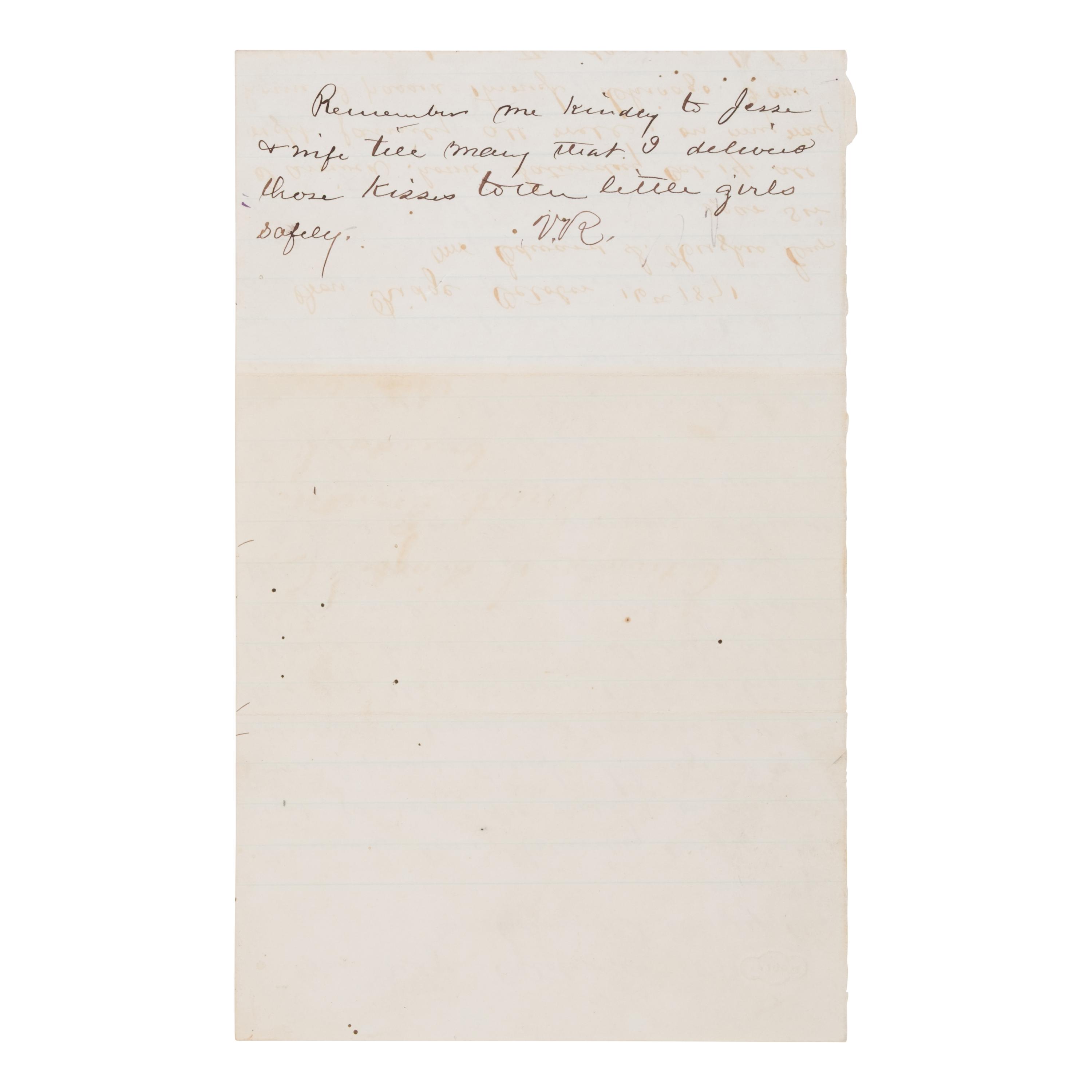 [Chicago Fire]. A large archive of letters, documents, tokens, and ephemera related to the Great Fire.