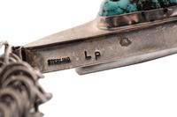 Sterling Silver Necklace, with Reversible Inlaid Pendant