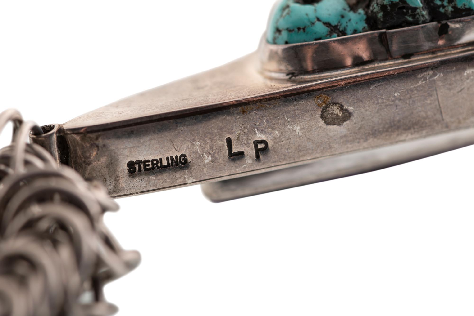 Sterling Silver Necklace, with Reversible Inlaid Pendant