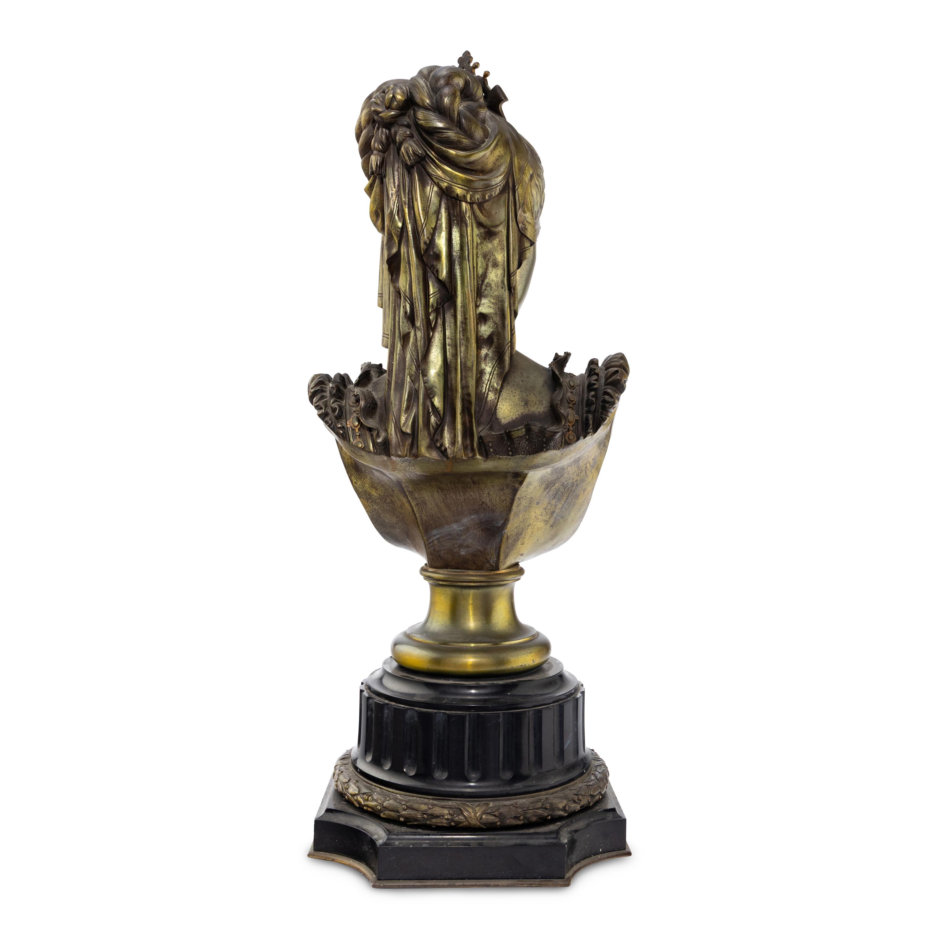 Vincent-Désiré Faure De Broussé (French, 19th Century) — Bust of Raphaëlla