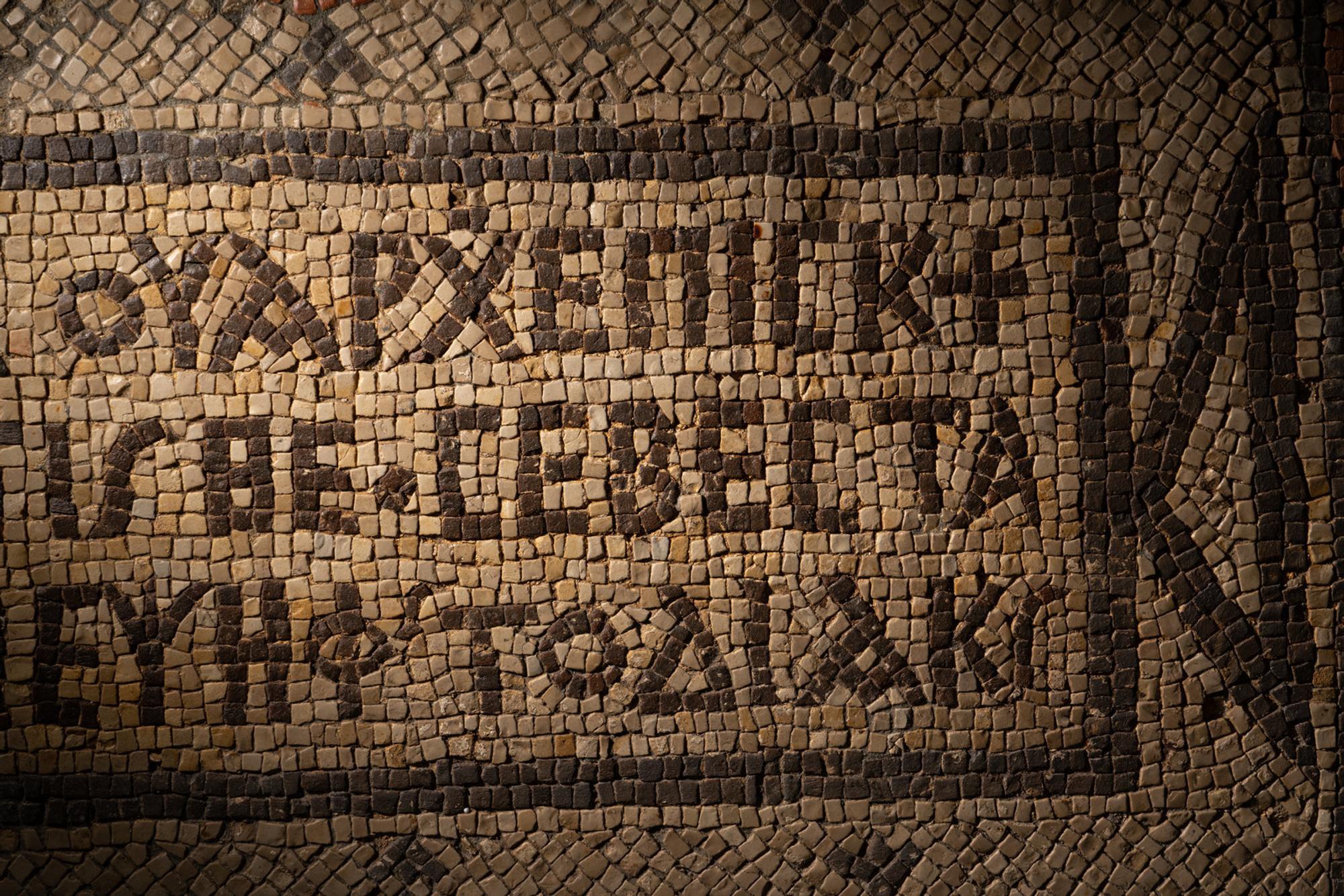 A Byzantine Mosaic with Inscription