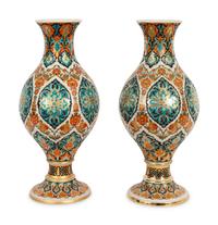 A Pair of Large Elle Susleme Ceramic Vases