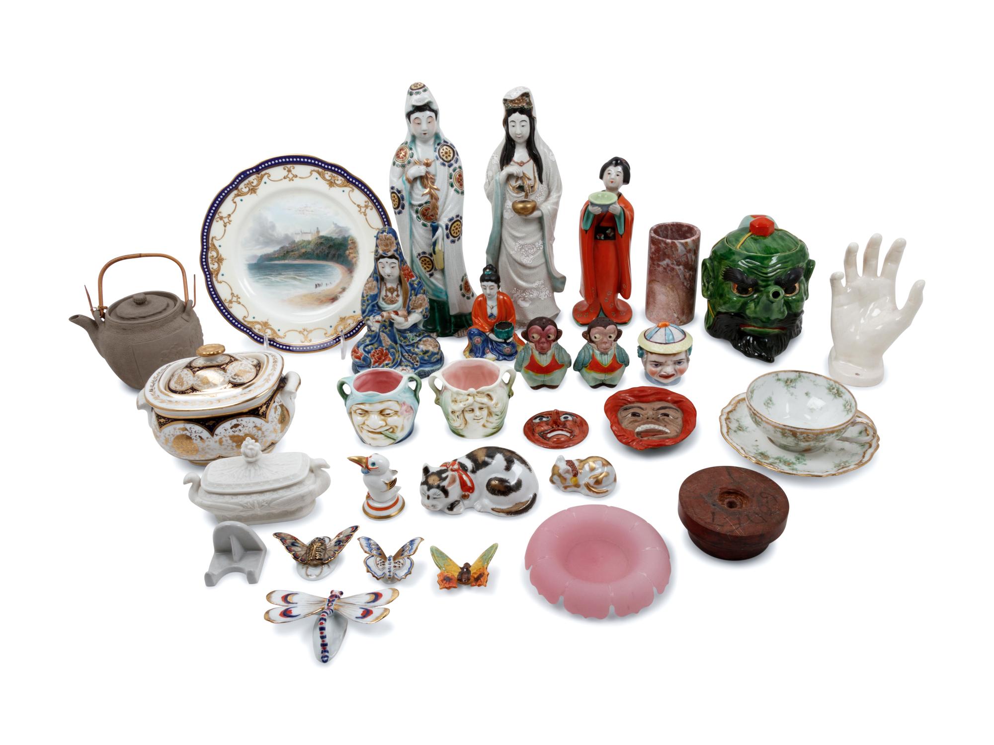 A Group of Decorative and Utilitarian Ceramic Articles