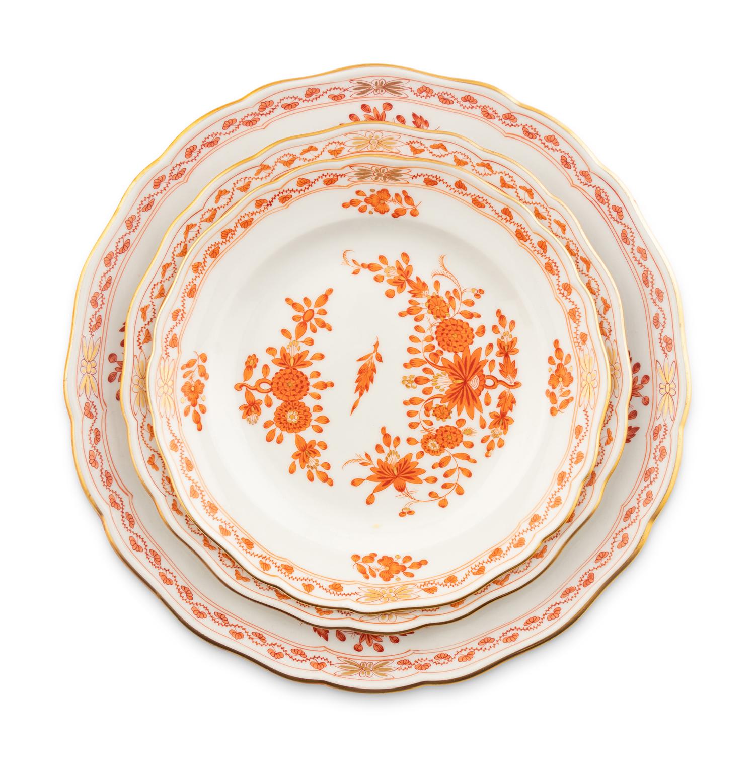 A Meissen Porcelain Dinner Service