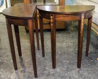 A Pair of Sheraton Style Mahogany Side Tables — 20TH CENTURY