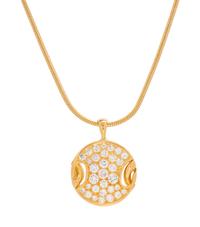 An Yellow Gold and Diamond Pendant/Necklace,