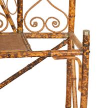 A Victorian Gilt Metal-Mounted Bamboo and Rattan Hall Stand