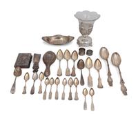 A Collection of American Silver Flatware and Hollowware Articles