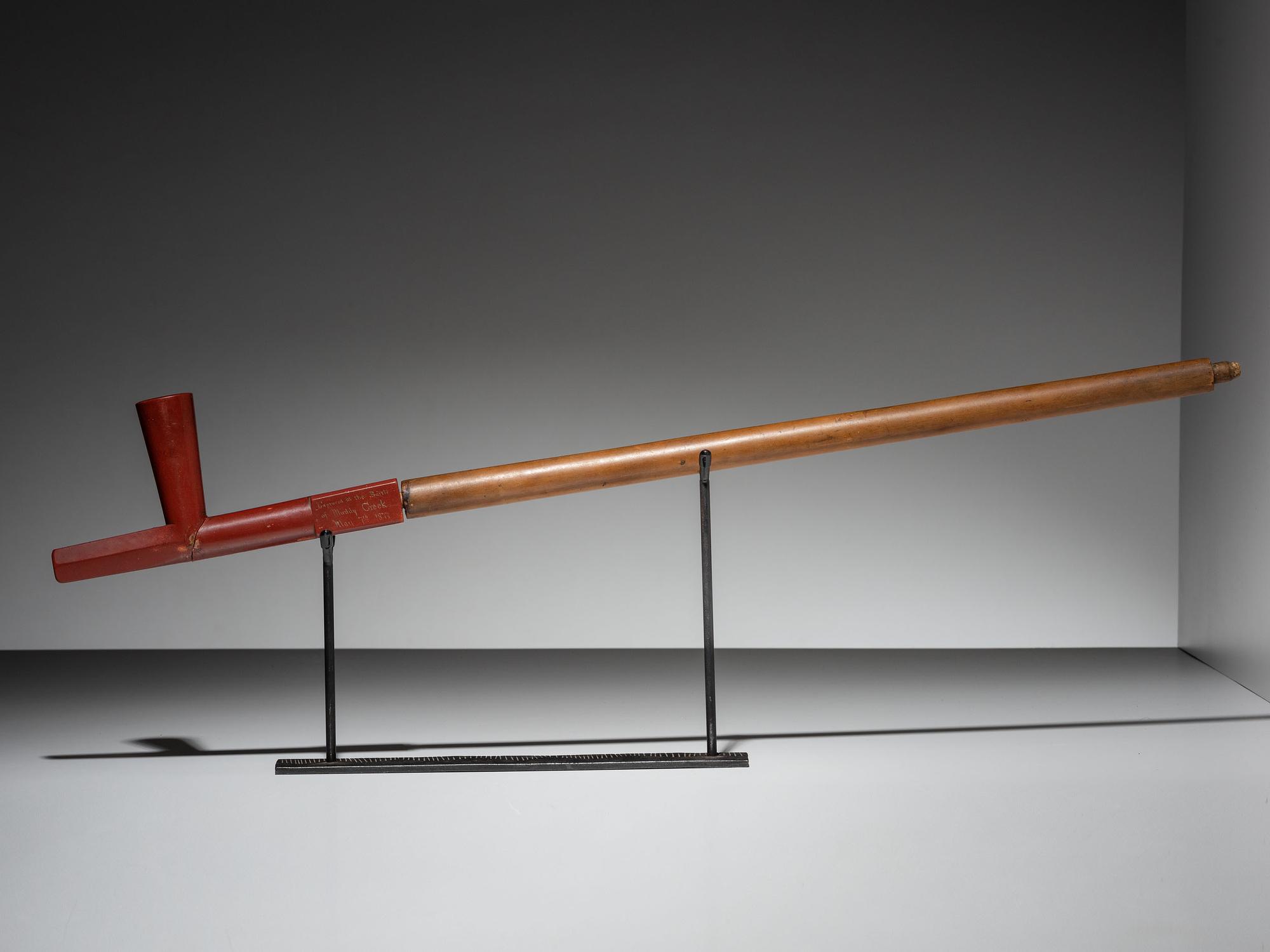 Sioux Catlinite Pipe, with Inscription by Louis Rott