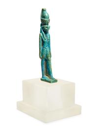 An Egyptian Faience Horus with White Crown