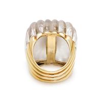 ROCK CRYSTAL AND DIAMOND RING