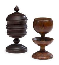 Two Treenware Chalices, 19th Century