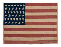 [FLAGS & PATRIOTIC TEXTILES]. 39-star American flag. 1889.