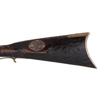 Relief Carved Percussion Altered Longrifle by Abraham Schweitzer
