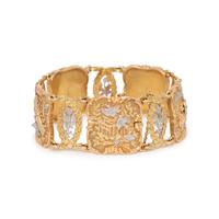 DAUBRÉE, ART NOUVEAU, TRICOLOR GOLD BRACELET