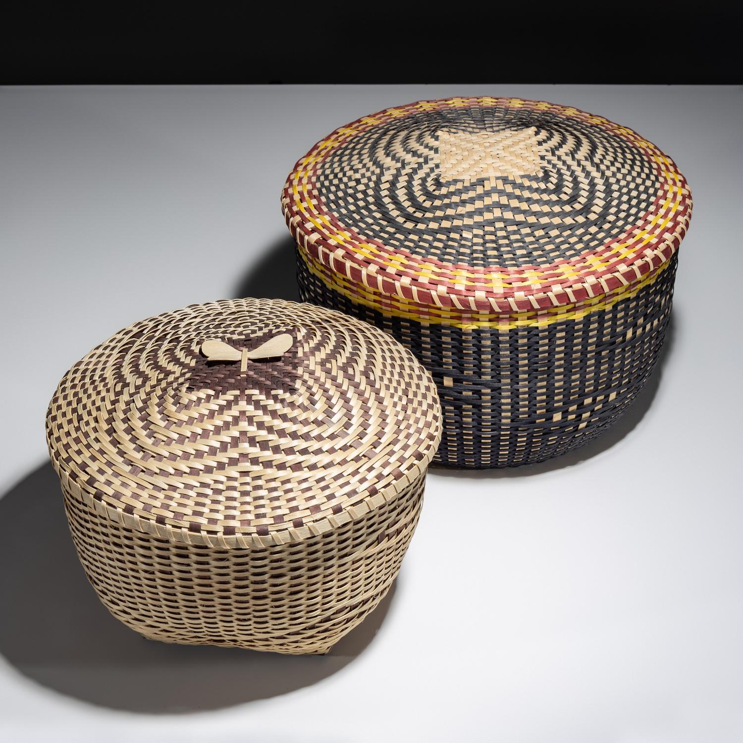 Lidded Spit Ash Baskets 2006 and 2012