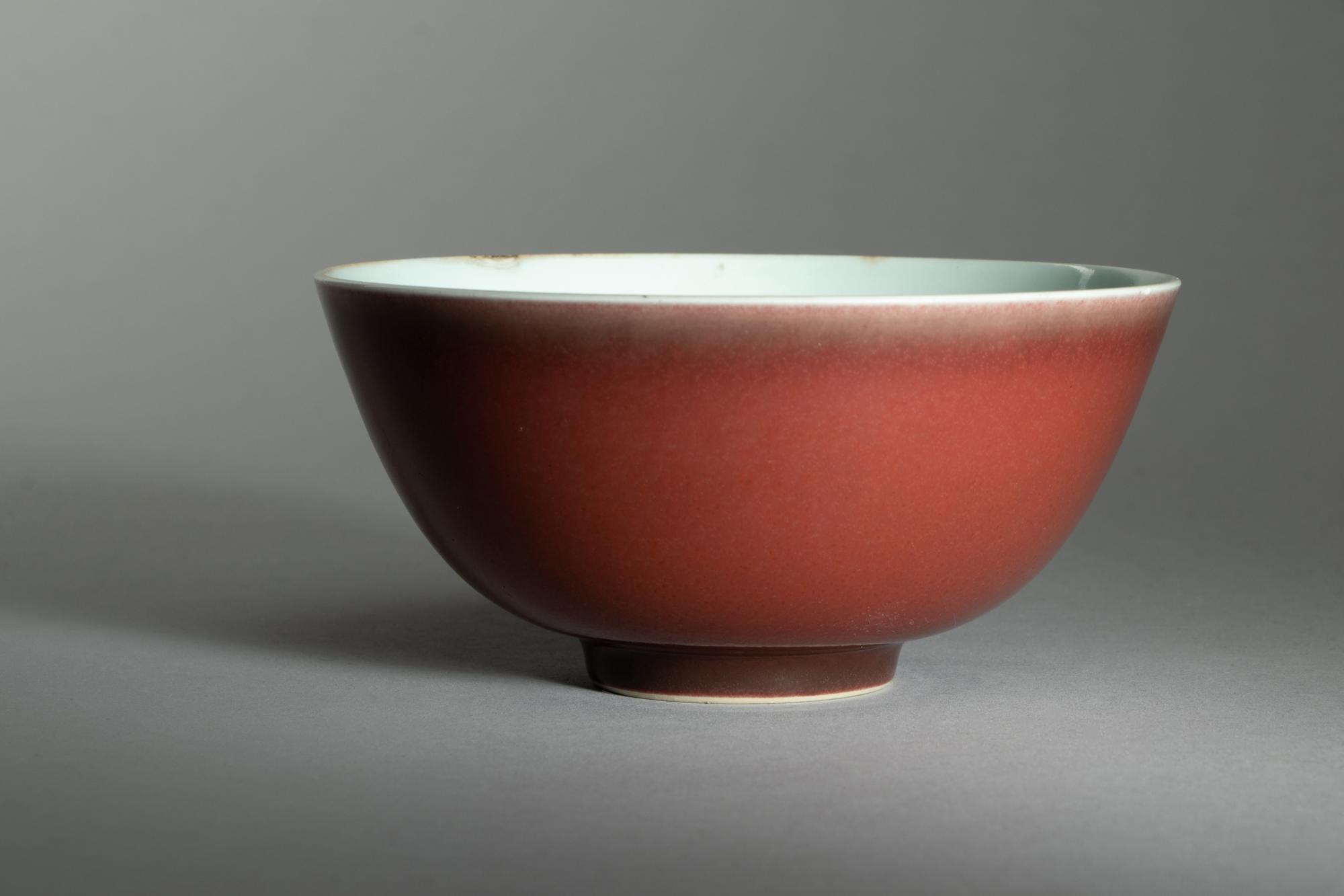 A Chinese Copper Red Glazed Porcelain Bowl