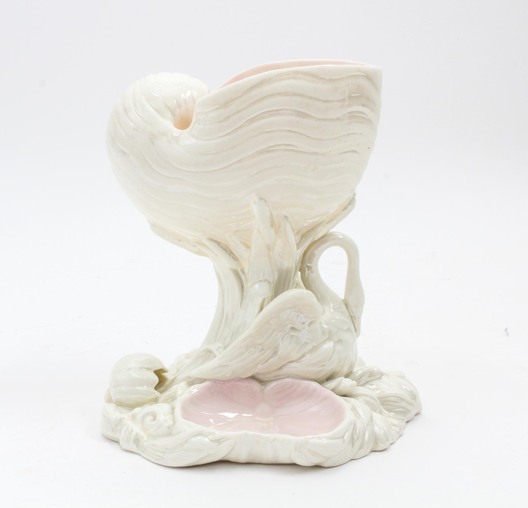 A Royal Worcester Porcelain Figural Dish Height 7 1/2 inches. — 19TH CENTURY