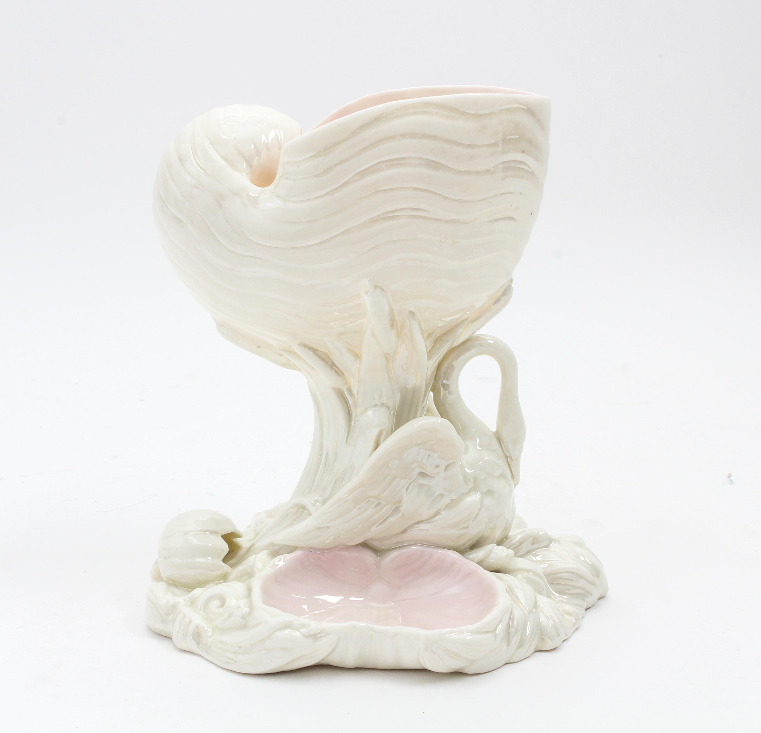 A Royal Worcester Porcelain Figural Dish Height 7 1/2 inches. — 19TH CENTURY
