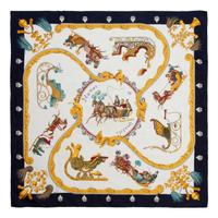 Three Hermès 90cm Silk Scarves