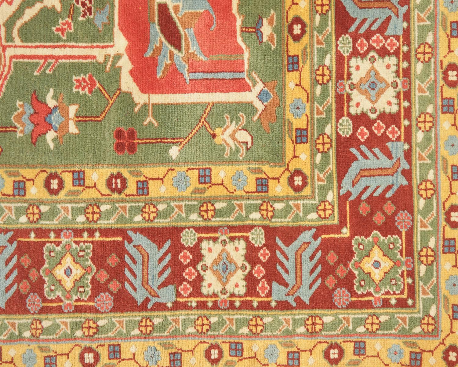 A Serapi Design Wool Carpet
