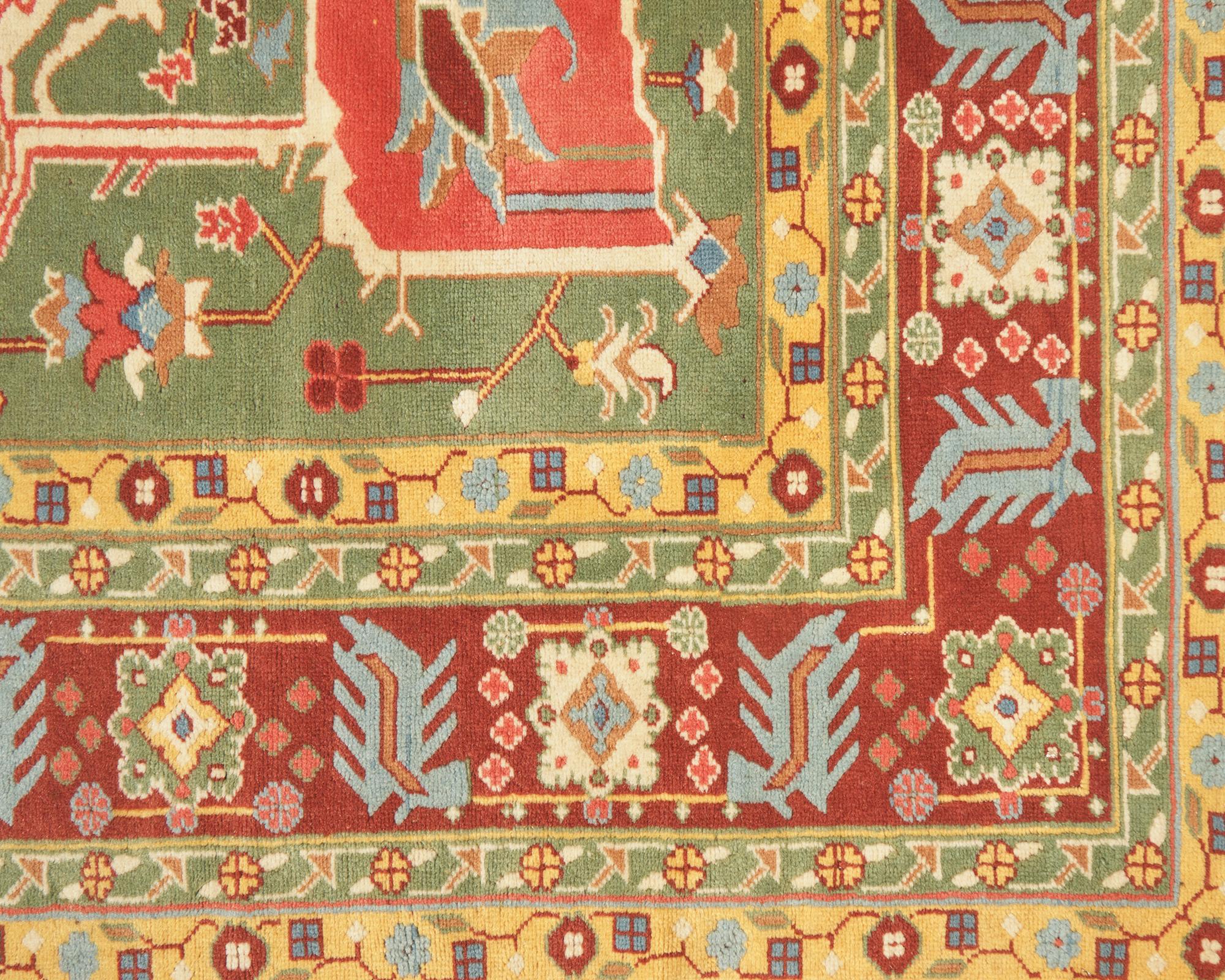 A Serapi Design Wool Carpet